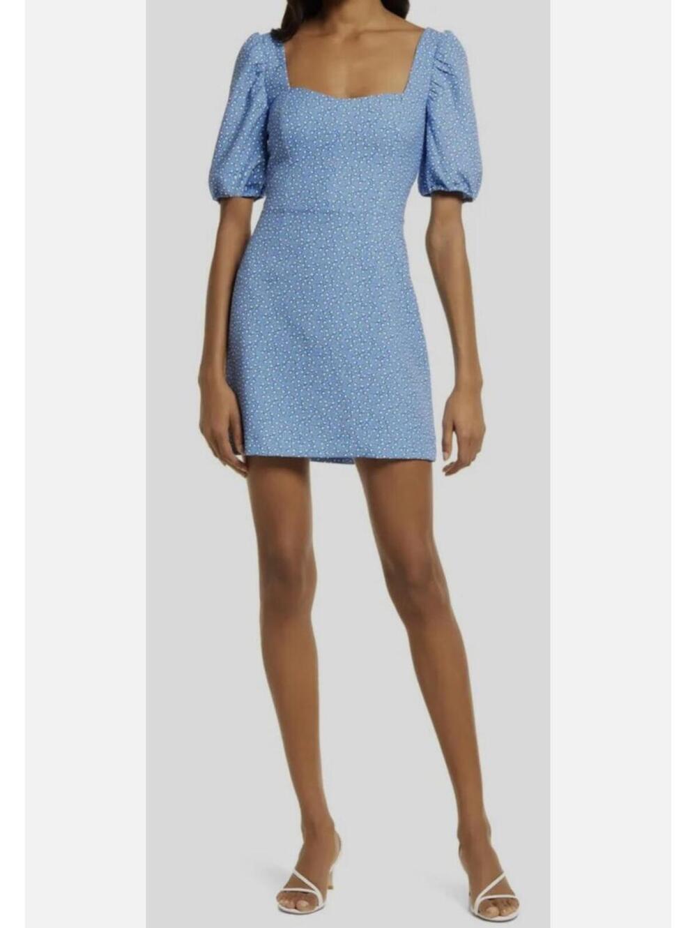French Connection Whisper Puff Sleeve Mini Dress Women’s Size 2